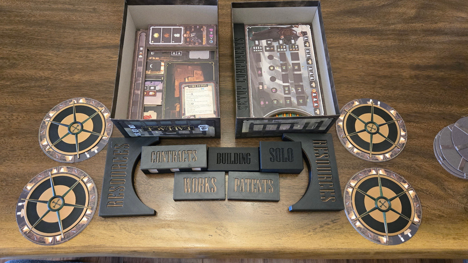 Resource and other trays with wheels