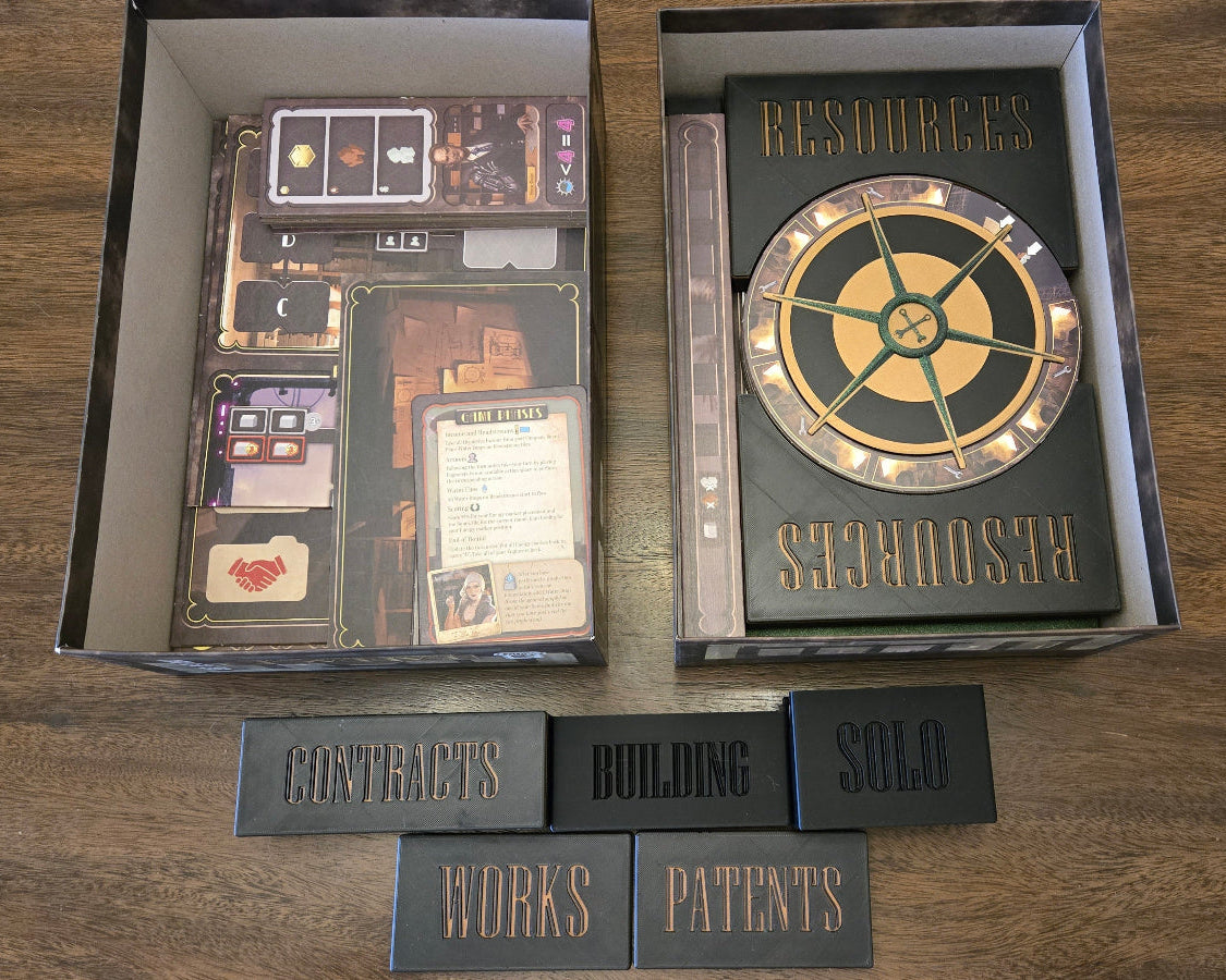 Resources and wheels in box