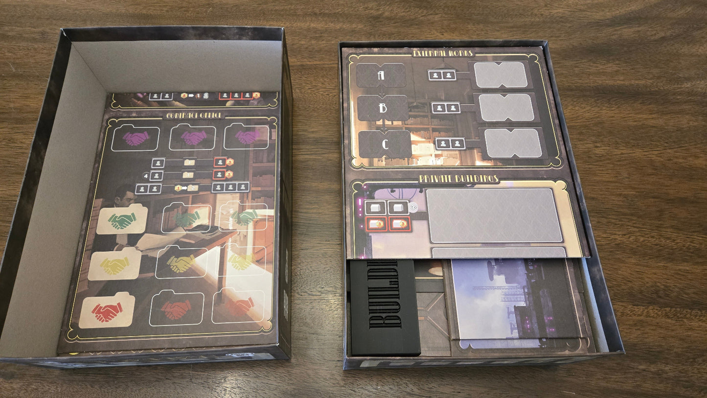 Box with components