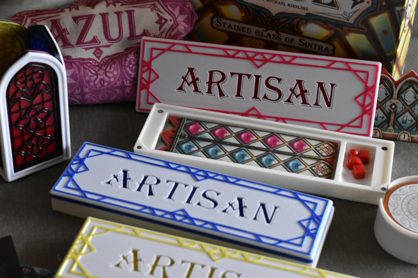 Azul: Stained Glass of Sintra - Organizational Insert | Geekery Designs