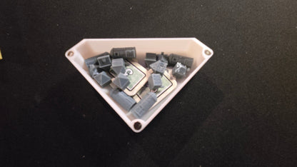 Electronic component on a black background