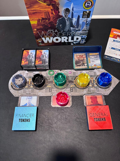 All components on the table setup for play