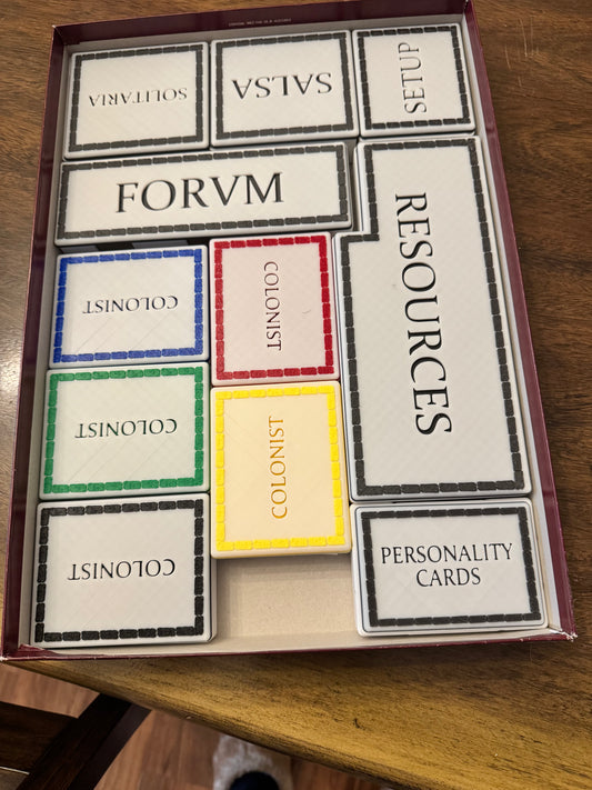 Concordia Insert/ Organization supports Salsa Exp. and Solo Play (game not included)