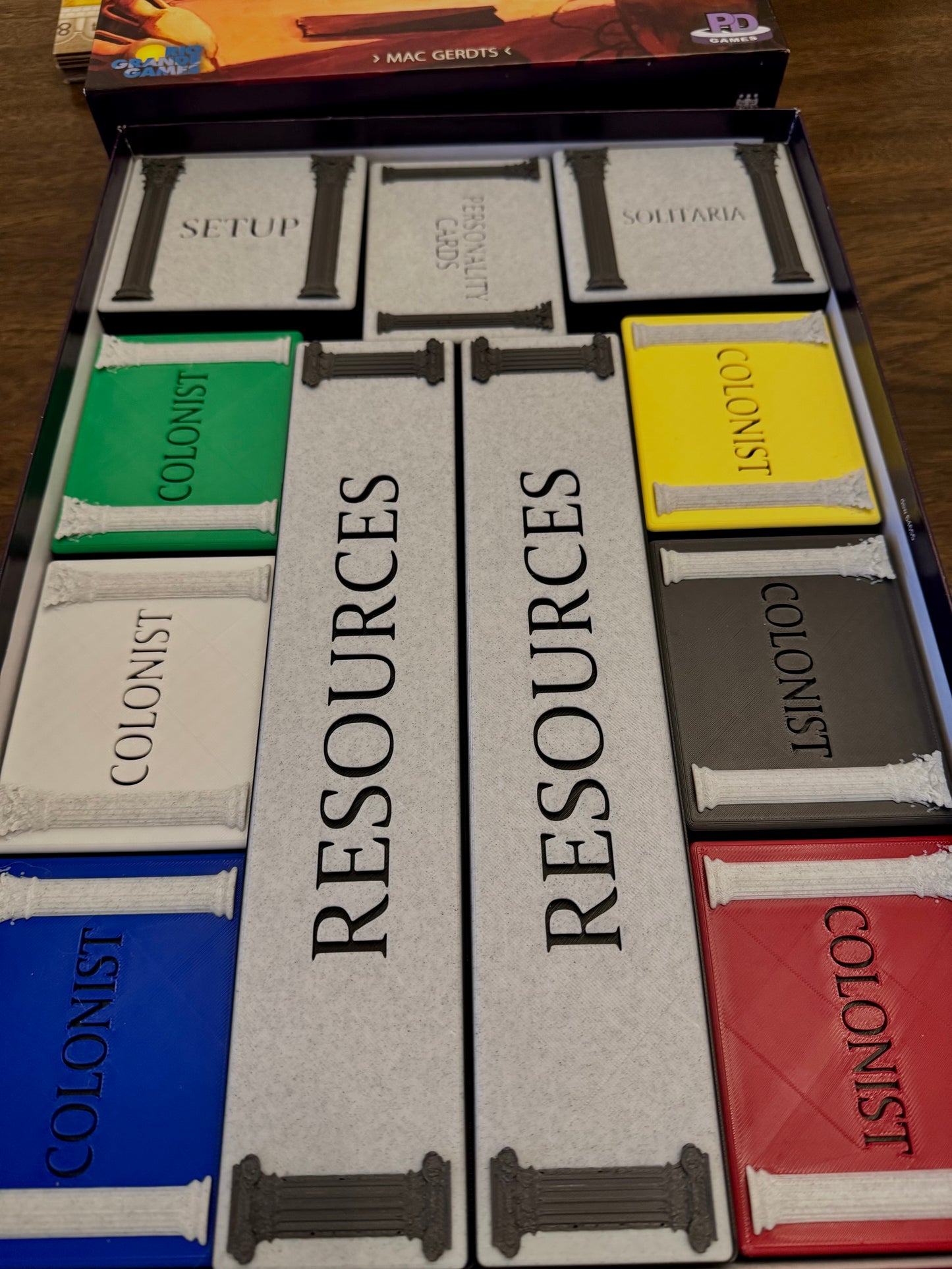 Concordia Venus Organizational Insert supports Solitaria (game not included)