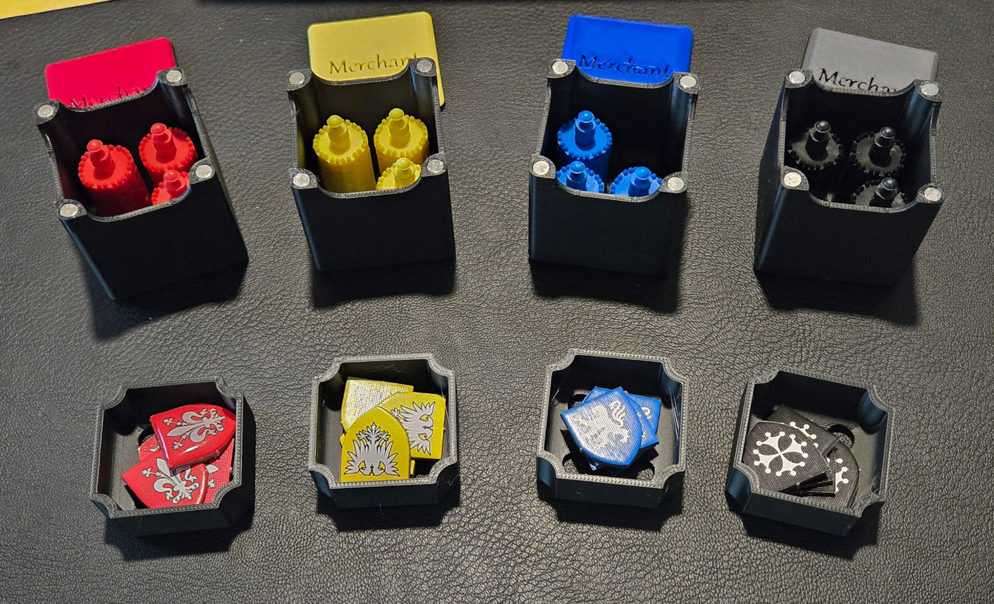 Small mechanical keyboard switches on a dark surface with a Spudger tool in the background.